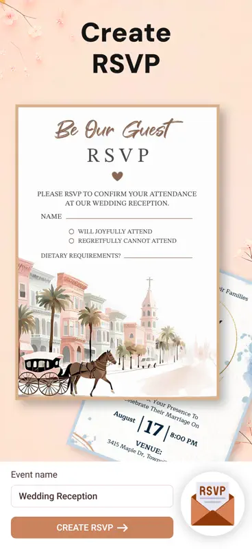 Invitation Card Maker, RSVP screenshot 3 of 10