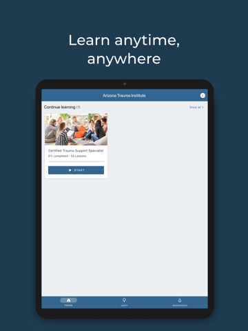 Arizona Trauma Institute iPad screenshot
