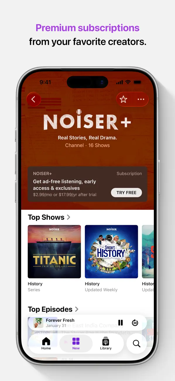 #2. Apple Podcasts (iOS) Av: Apple