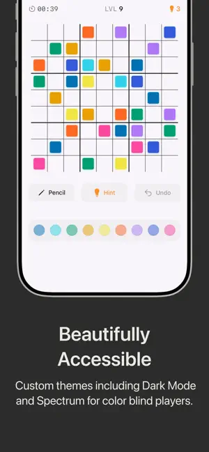 Hue9: Color Sudoku screenshot 2