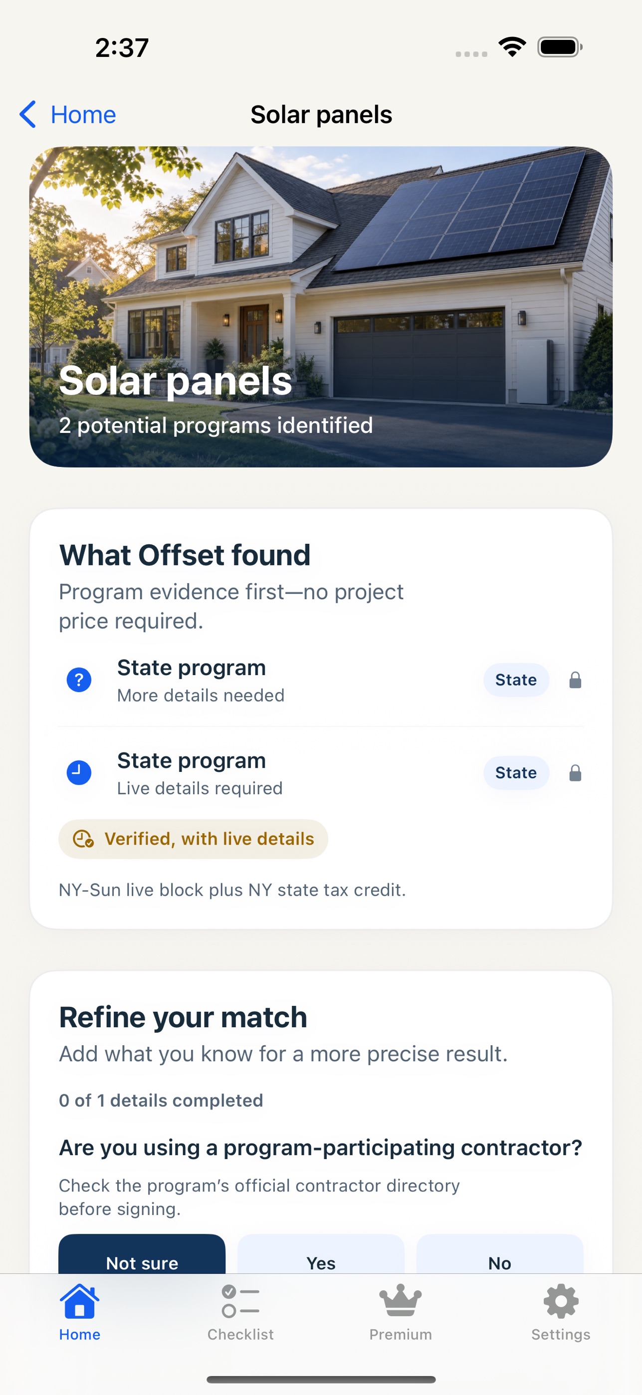 Screenshot 2 of Offset: Home Incentives