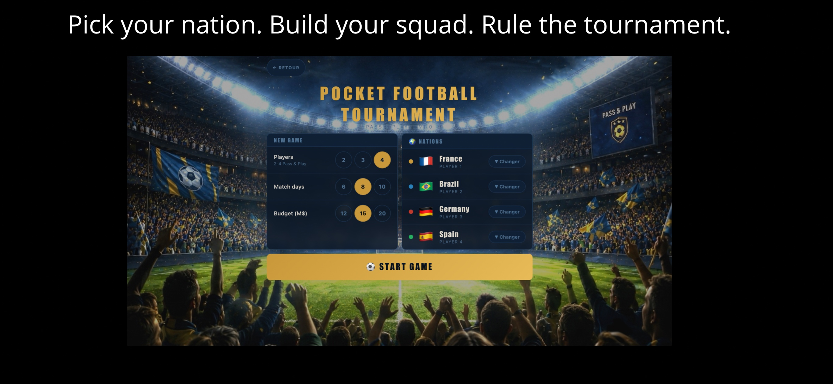 Pocket Football Tournament screenshot 4