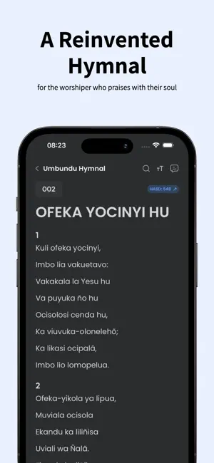 Adventist Umbundu Hymnal screenshot 2