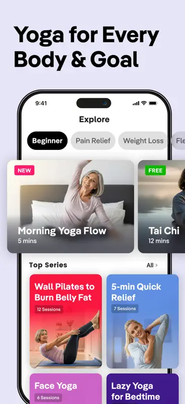 Yoga for Beginners, Pilates+ screenshot 7 of 10