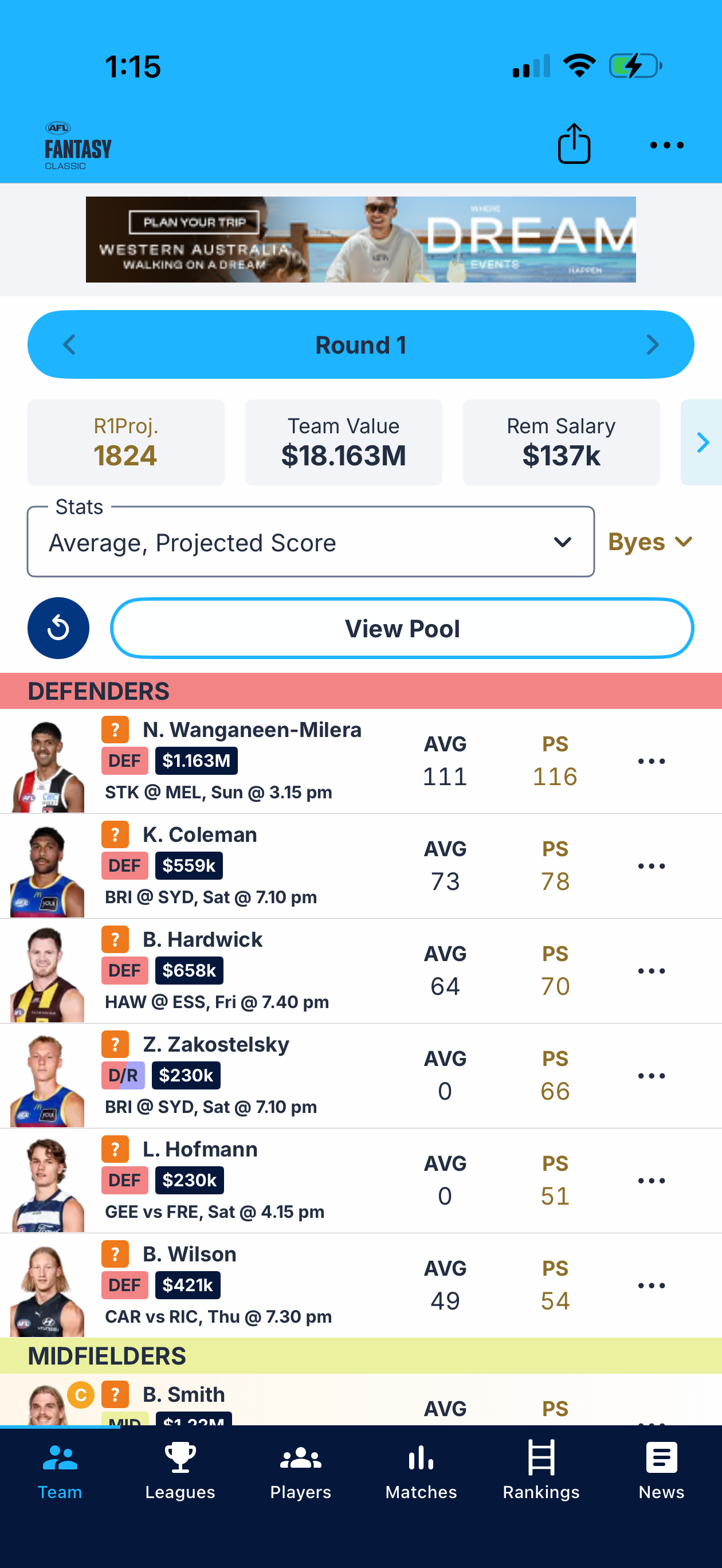 AFL Fantasy