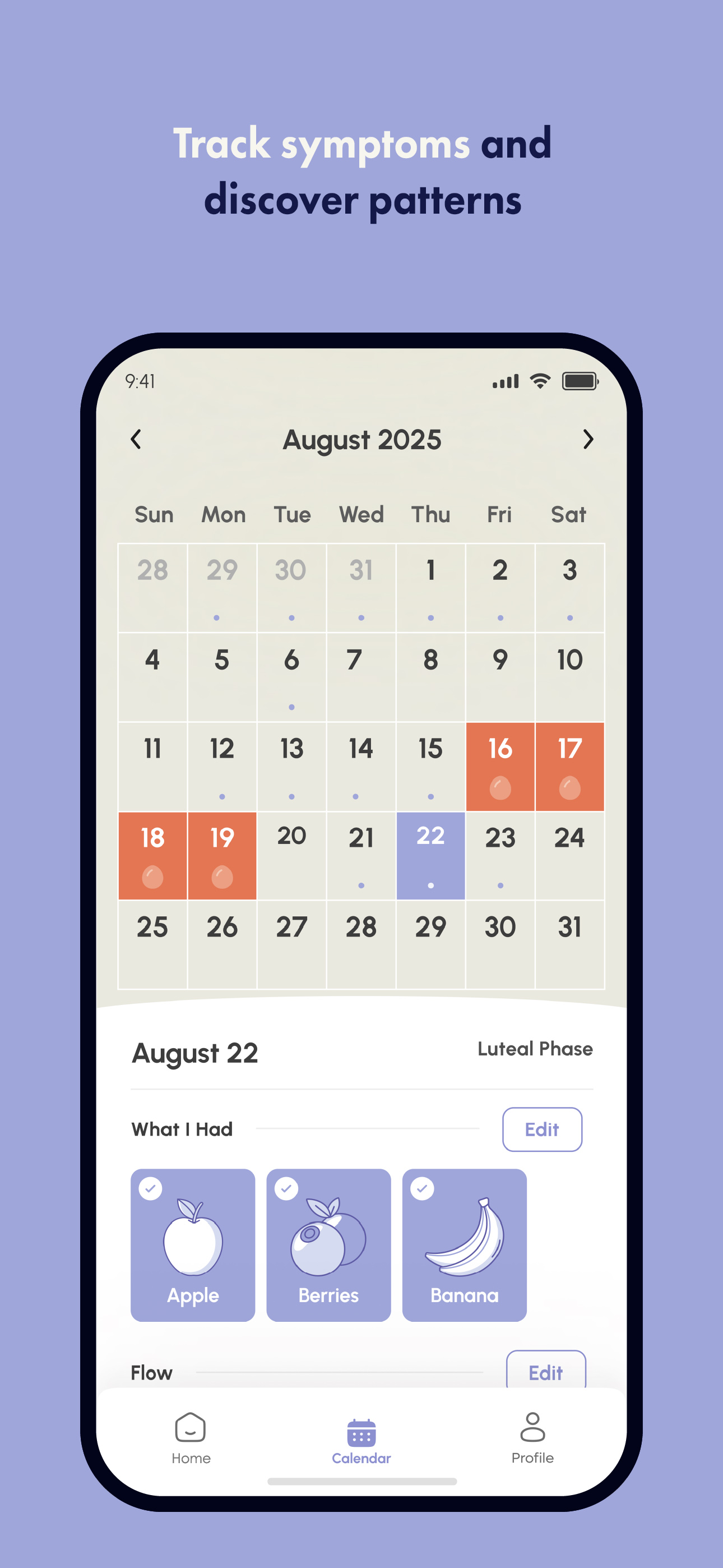 DotDays Period & Diet Tracker screenshot 4