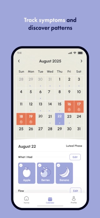 DotDays Period & Diet Tracker Screenshot 4 of 6