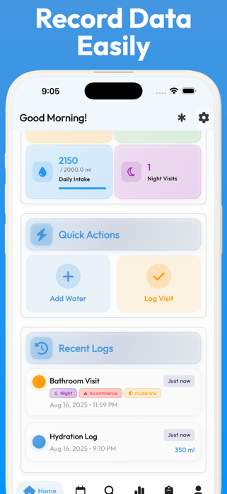 Pee Tracker & Bladder Log Screenshot 3 of 7