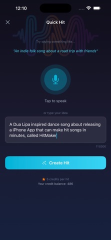 HitMaker - AI Song Maker Screenshot 2 of 4