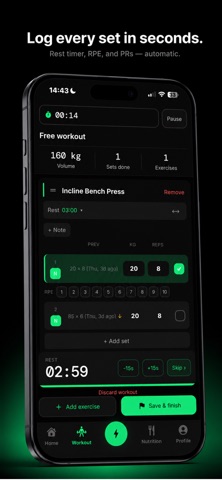 KOVA: Workout & Macro Tracker Screenshot 4 of 6