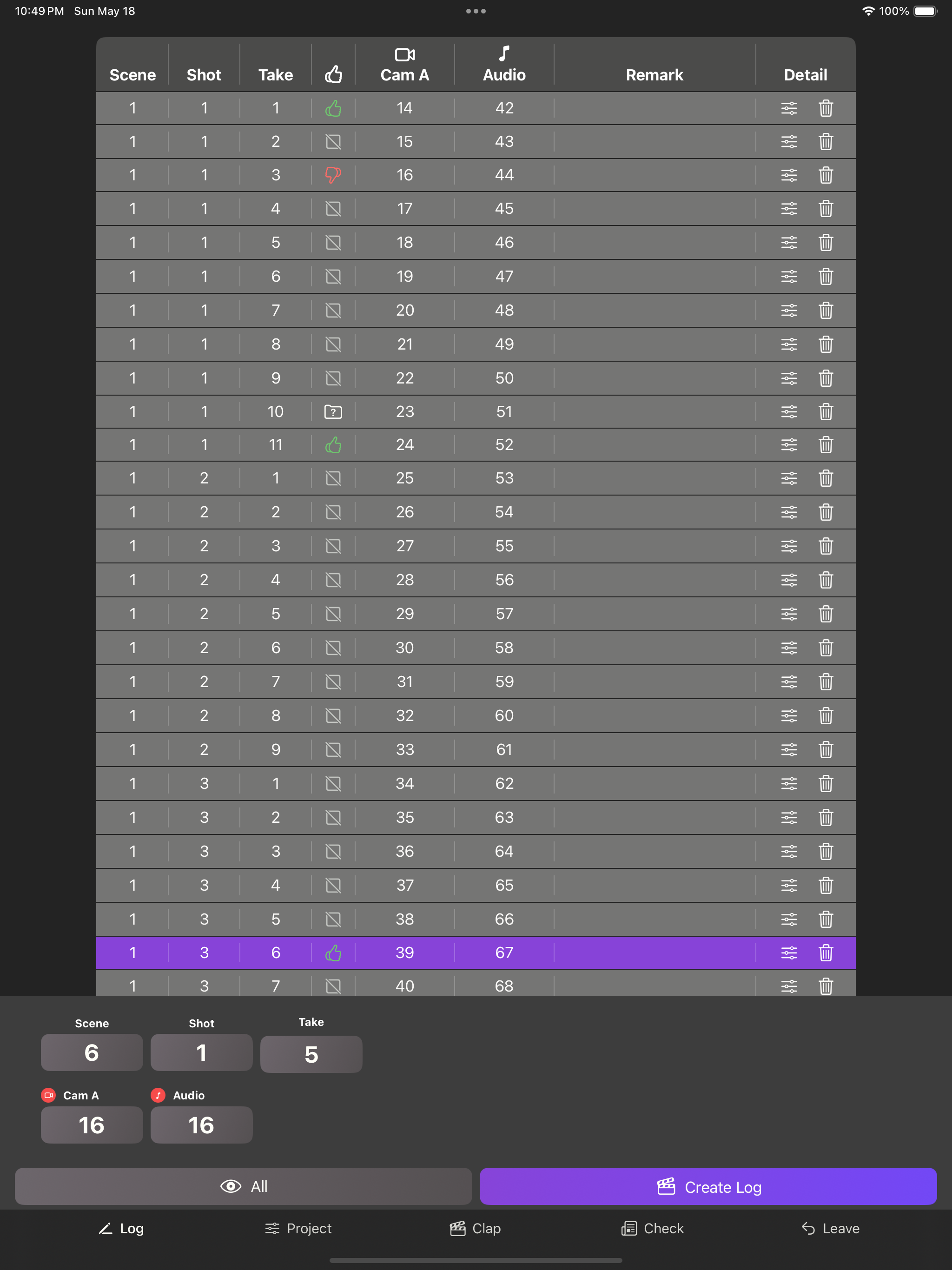 Log Clap