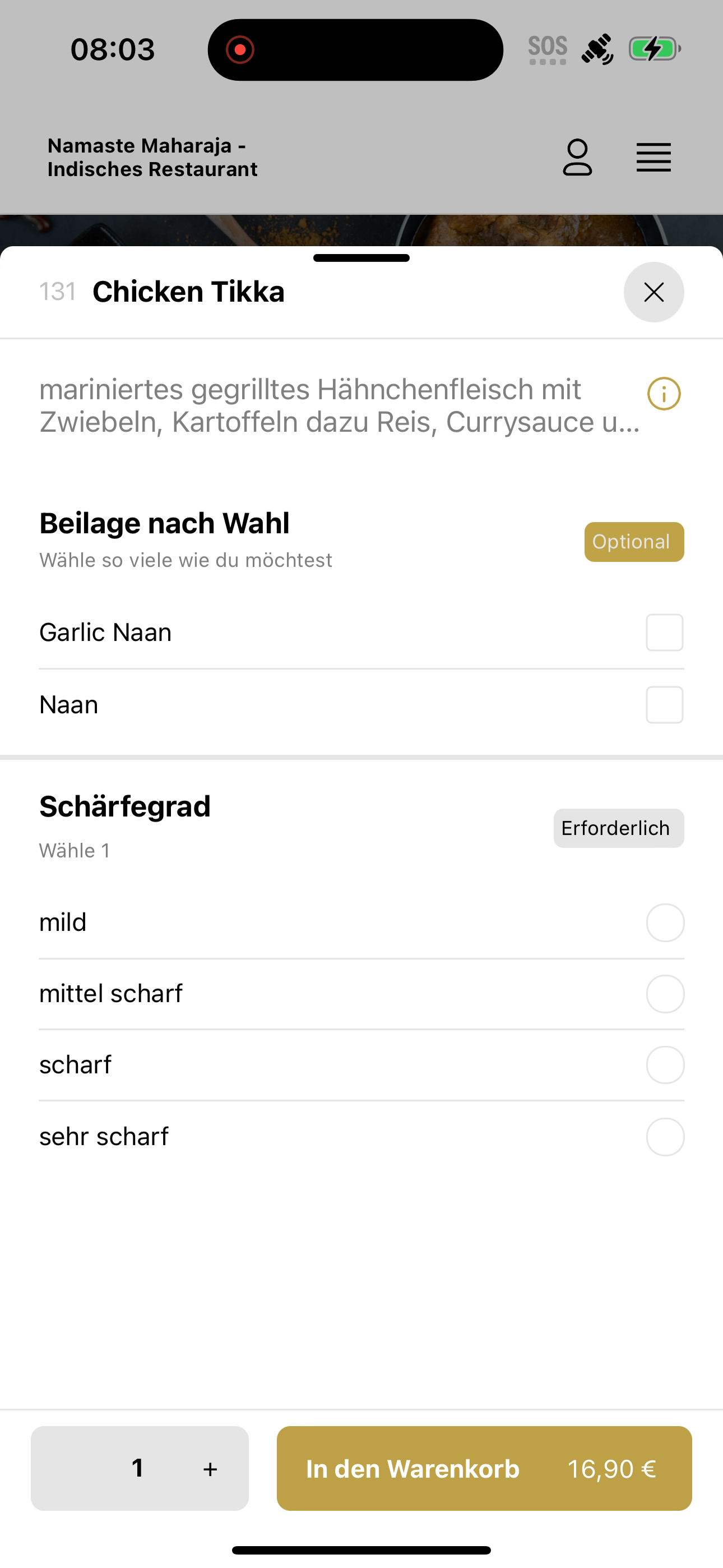 Namaste Maharaja Löhne screenshot 7