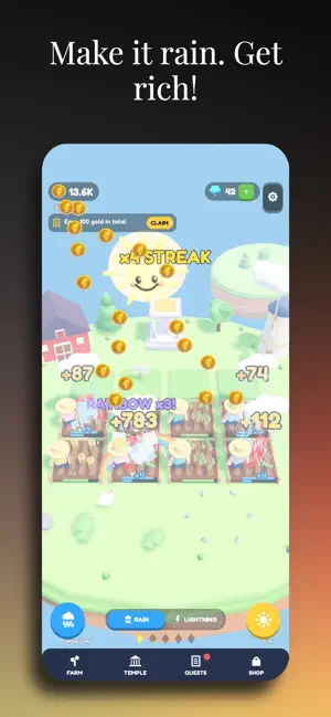 Thunder Farm: Idle God Tycoon screenshot 1