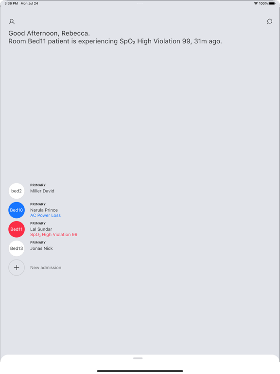 Vital Sync iPad screenshot 2 - Medical app