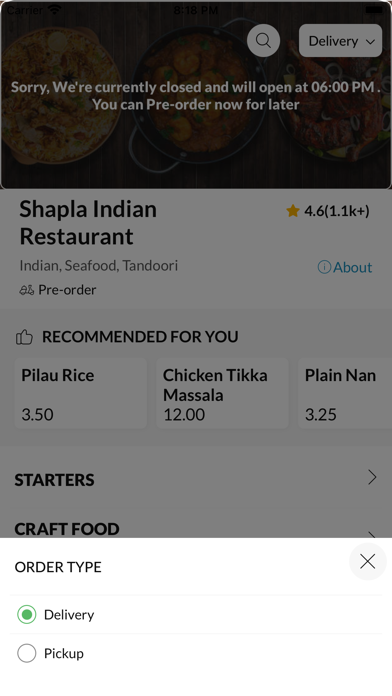 Shapla Indian Restaurant Screenshot
