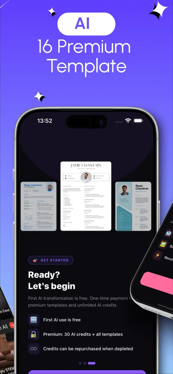 Screenshot #2 pour AI Resume Builder – CV Maker
