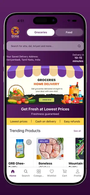 Grooz: delivery in minutes screenshot 2