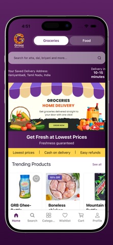 Grooz: delivery in minutes screenshot