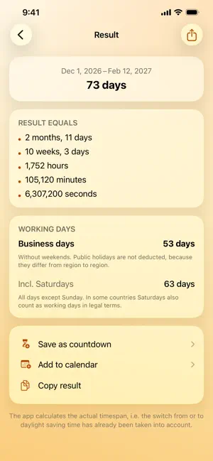 The Date Calculator PRO screenshot 3