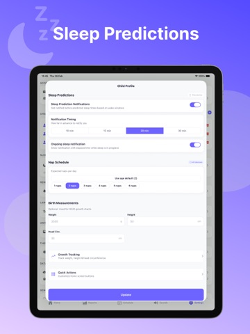 NapNap Baby - Sleep Tracker iPad screenshot