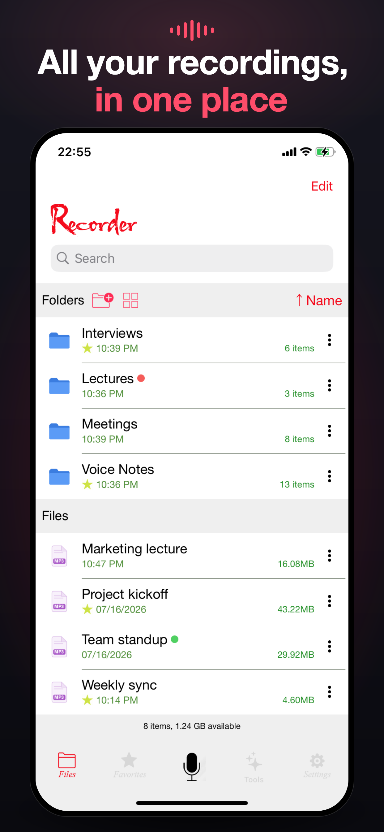 Voice Recorder & Sound Editor screenshot 2