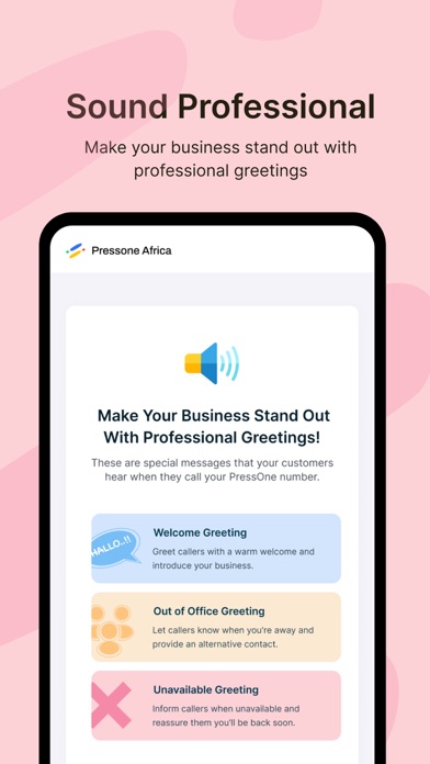 PressOne Africa - Quick call Screenshot