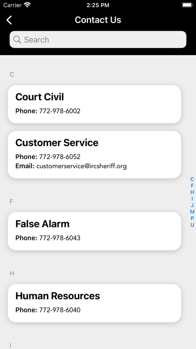 Indian River Sheriff FL Screenshot