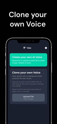 语音变声与克隆：Voix screenshot