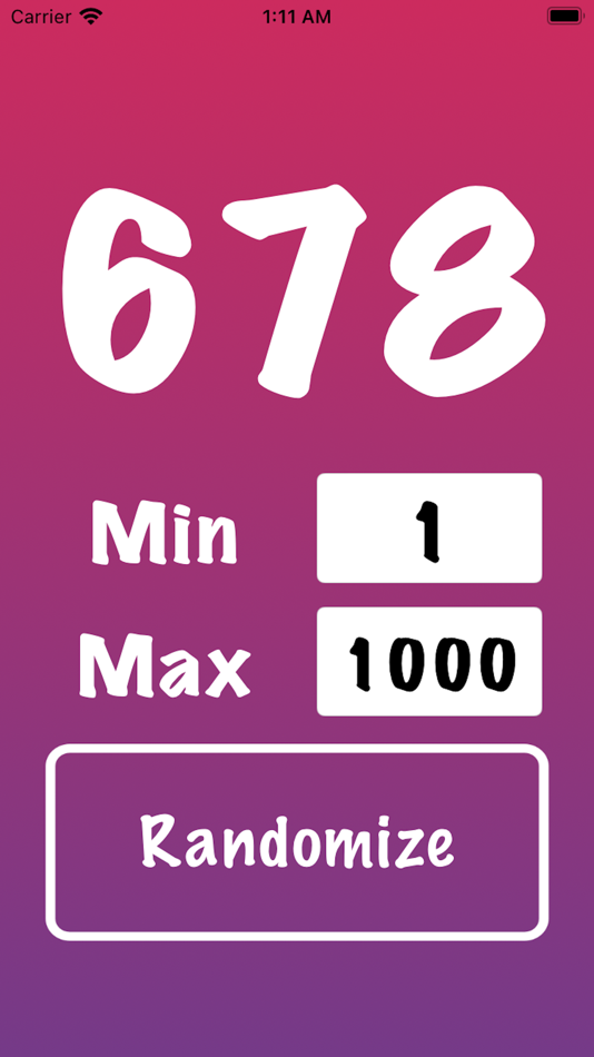 #2. Random Number Generator – RNG (iOS) 作者: Vicki Partridge