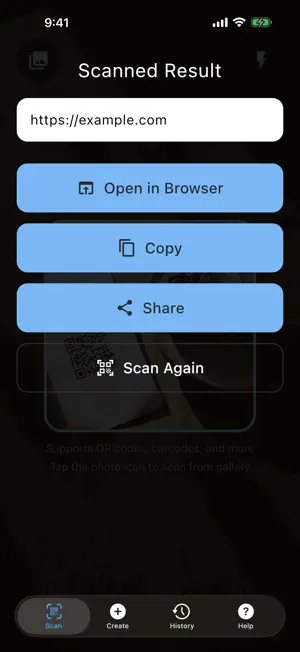 QRieux - QR Scanner screenshot 2