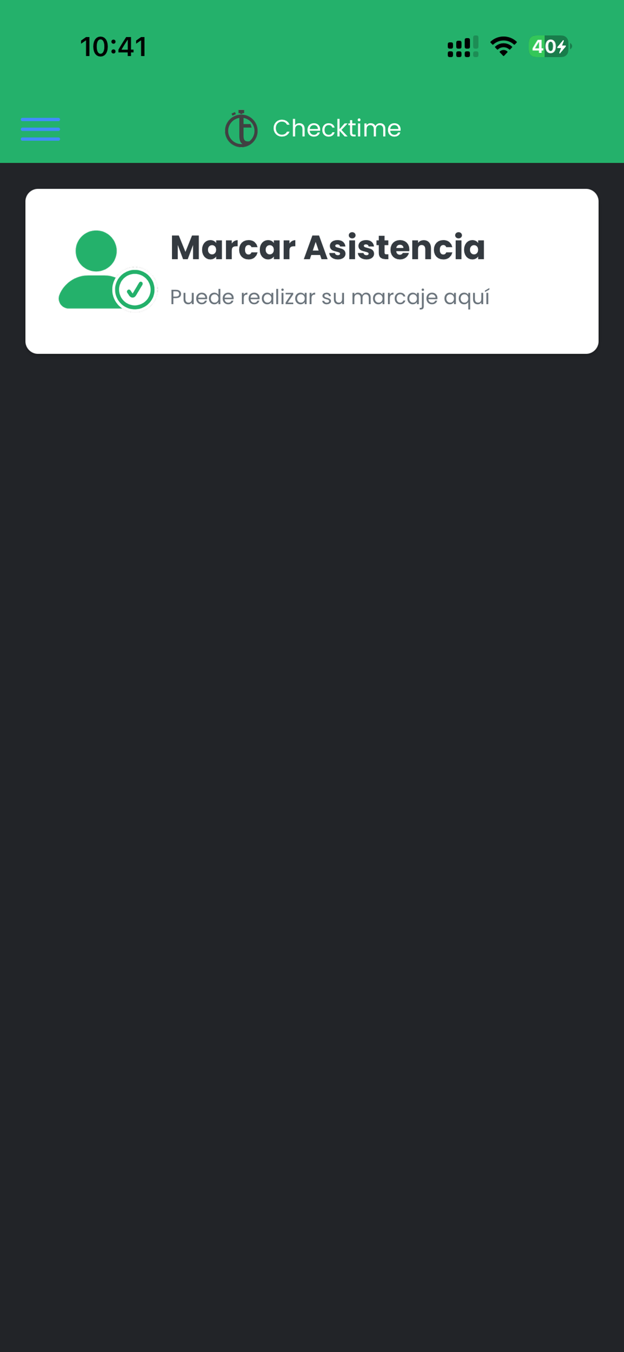 Checktime screenshot 2