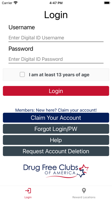 Drug Free Clubs Screenshot