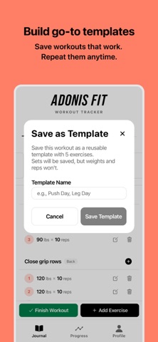 Adonis Fit Journal Screenshot 6 of 8