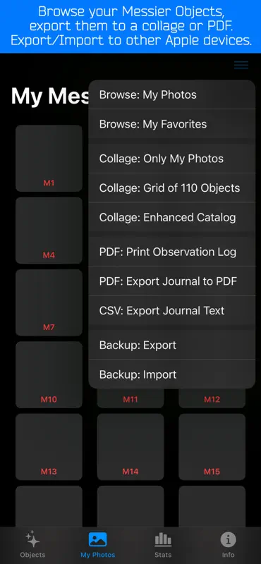 Messier Journal screenshot 6 of 10