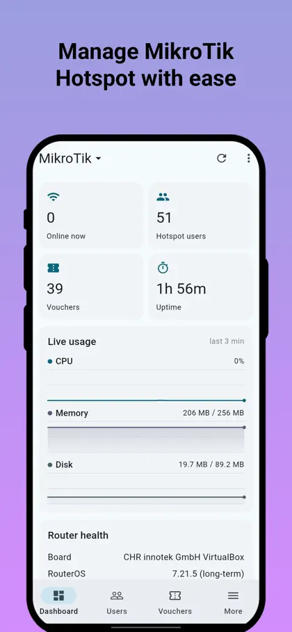 Captura 5 de 6 de MikroTik Hotspot Manager Pro
