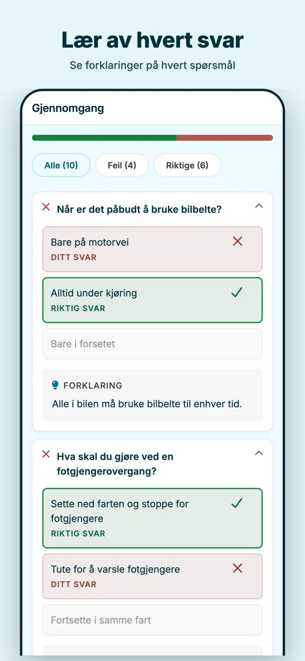 Screenshot #3 pour Prøve.no - Teoriprøve
