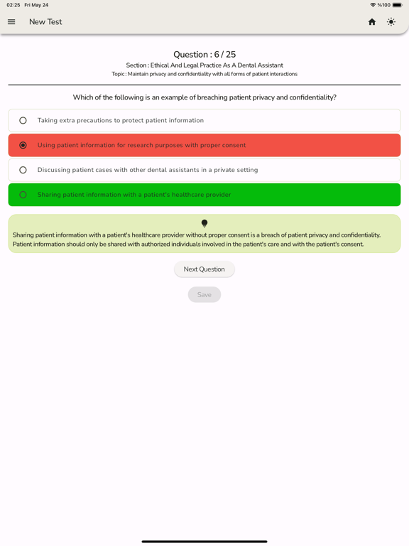 Dental Assisting Exam Practice