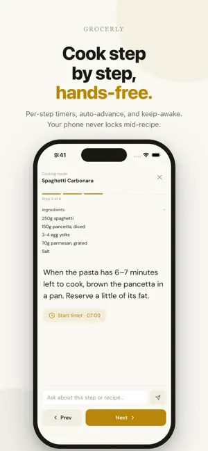 Grocerly: AI Recipe & Grocery screenshot 3