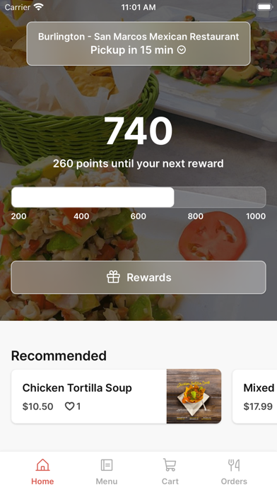 San Marcos Mexican Restaurant Screenshot