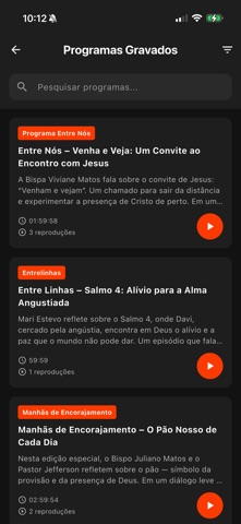 Rádio Encorajamento iPhone screenshot