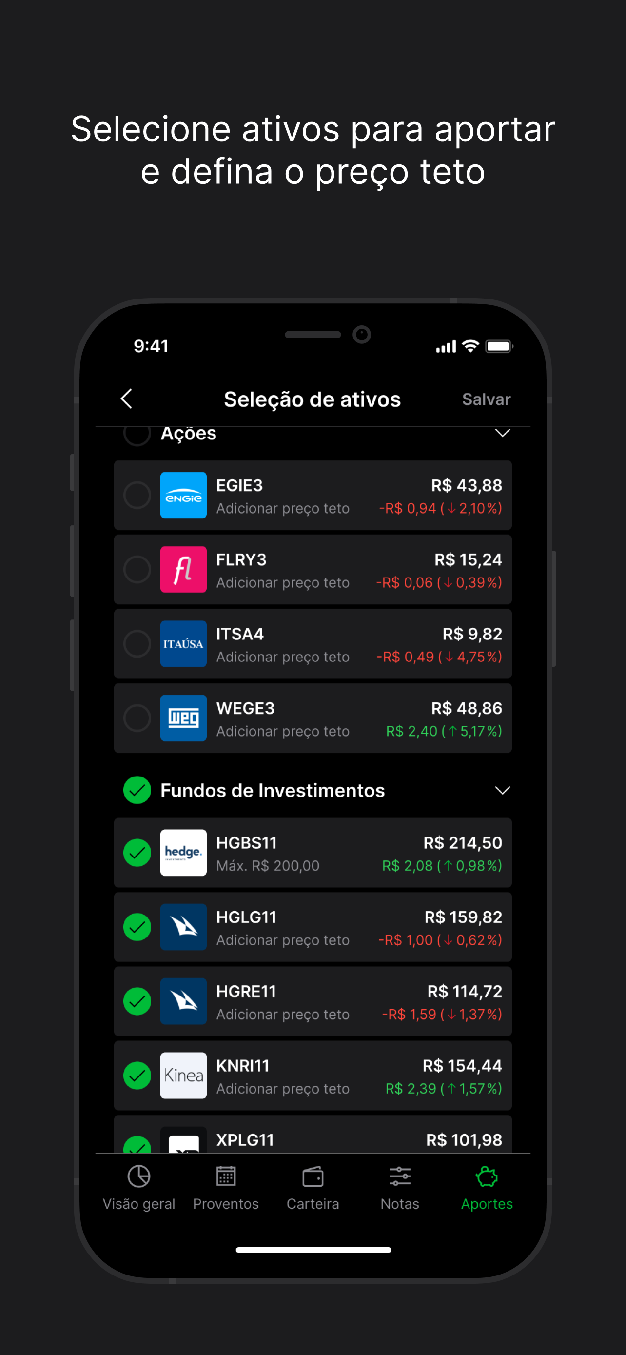 bh.wallet - Investimentos