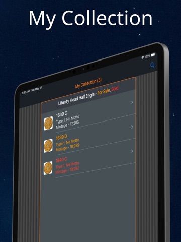 Liberty Head Half Eagle iPad screenshot
