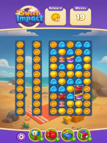 Sweet Impact - Match 3 Game iPad screenshot
