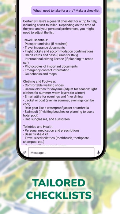 AI Trip & Itinerary Planner Screenshot