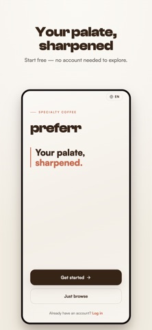 Preferr — Coffee Discovery screenshot