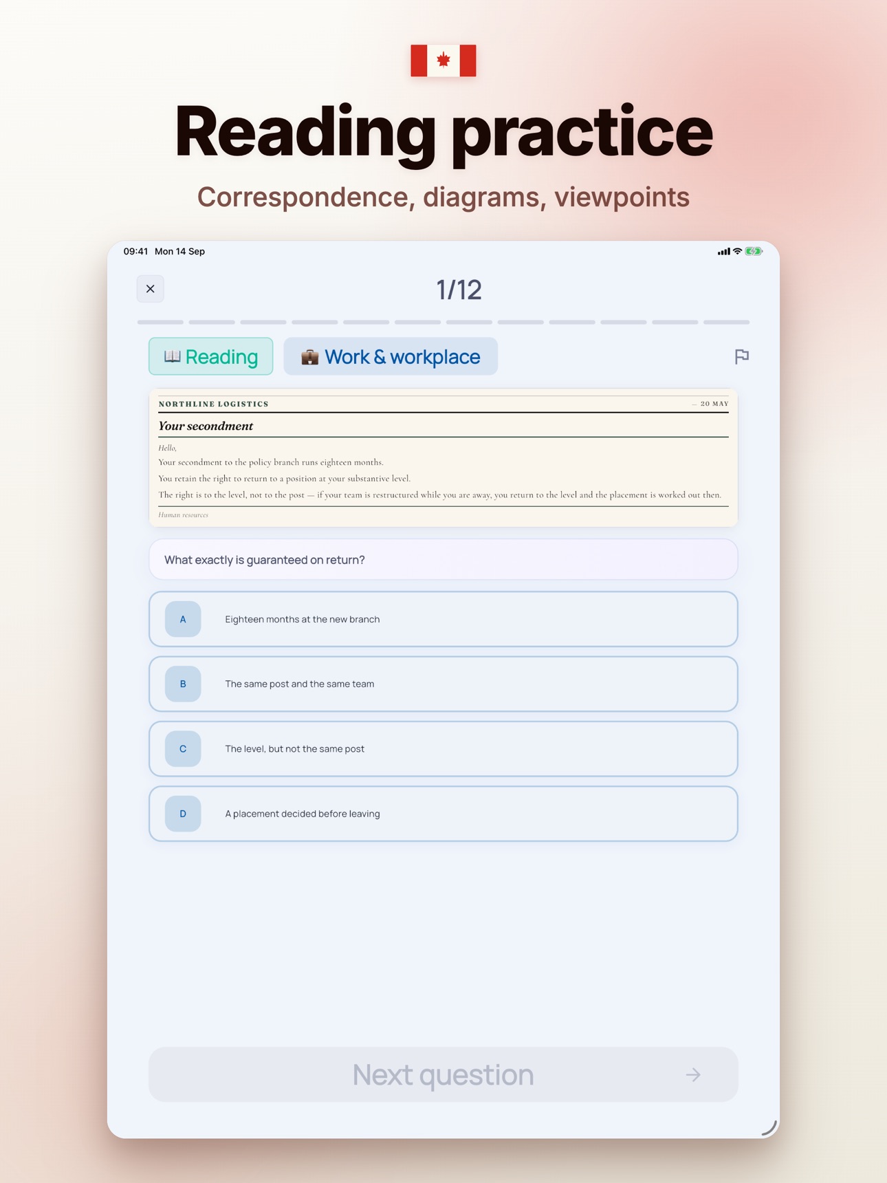 Screenshot 8 of CELPIP Test Prep: Practice