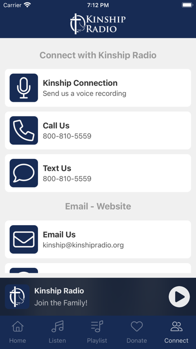 Kinship Radio Screenshot