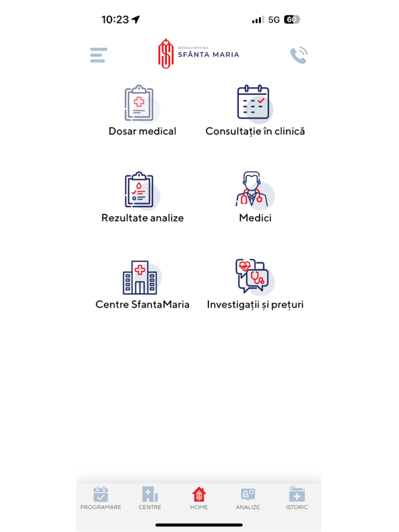 Sfanta Maria iPad screenshot 1 - Medical app