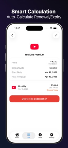 SubSmart: Subscription Tracker Screenshot 5 of 6