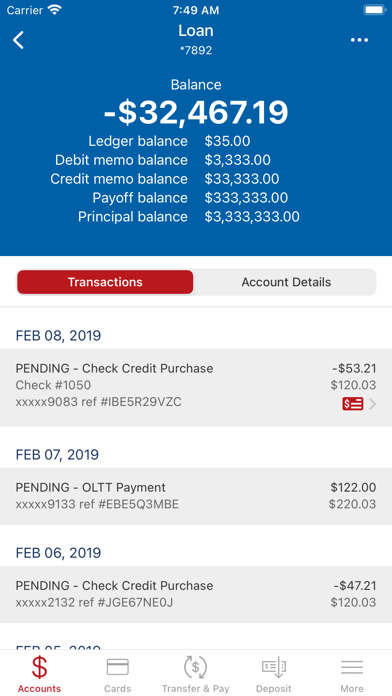 TrustTexas Bank Mobile Banking Screenshot